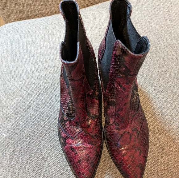 Elena Iachi designer texas ankle boots leather size EU 38 IS 7.5 - Picture 9 of 9